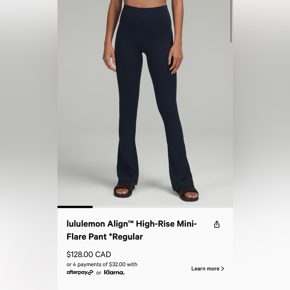 Lululemon mini flare pants